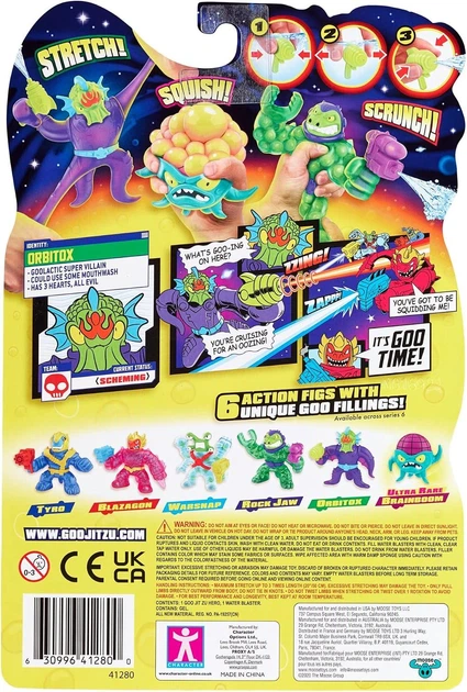 Фигурка стретч-антистресс Heroes of Goo Jit Zu Галактическая атака Орбитокс (41280) - изображение 6