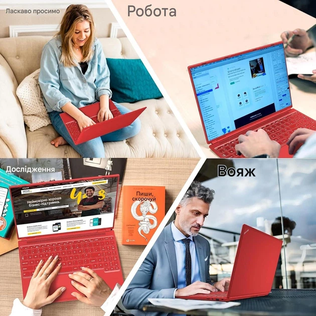 Ноутбук 16" AOCWEI A6 / Intel Celeron N5095A RAM 12GB SSD 512GB / Windows 11 - зображення 7