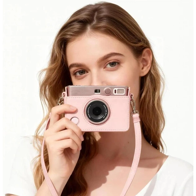 Чохол для фотоапарата Fujifilm Instax Mini EVO Рожевий - Фото 2 Чохол для фотоапарата Fujifilm Instax Mini EVO Рожевий - зображення 2