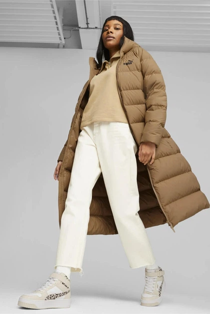 Пуховик PUMA Long Hooded Down Coat W Коричневий M 675365-85 - Фото 2 Пуховик PUMA Long Hooded Down Coat W Коричневий M 675365-85 - изображение 2
