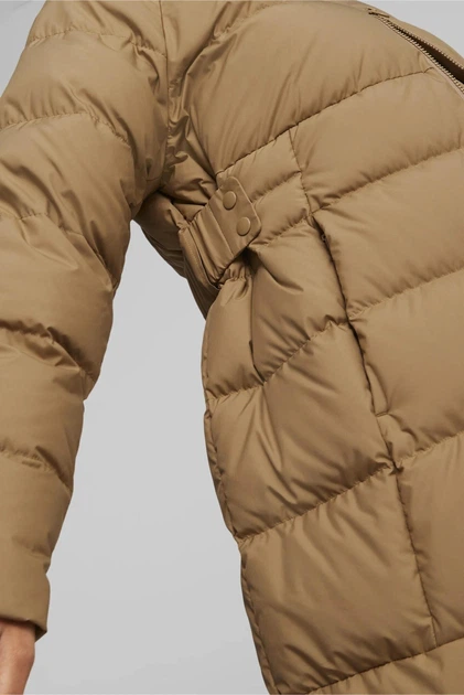 Пуховик PUMA Long Hooded Down Coat W Коричневий M 675365-85 - Фото 4 Пуховик PUMA Long Hooded Down Coat W Коричневий M 675365-85 - изображение 4