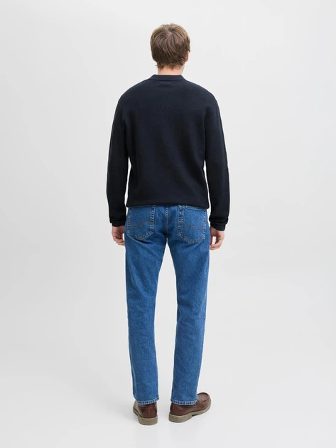 Джемпер Jack&Jones George Knit Polo Синій L 12278815 - зображення 3