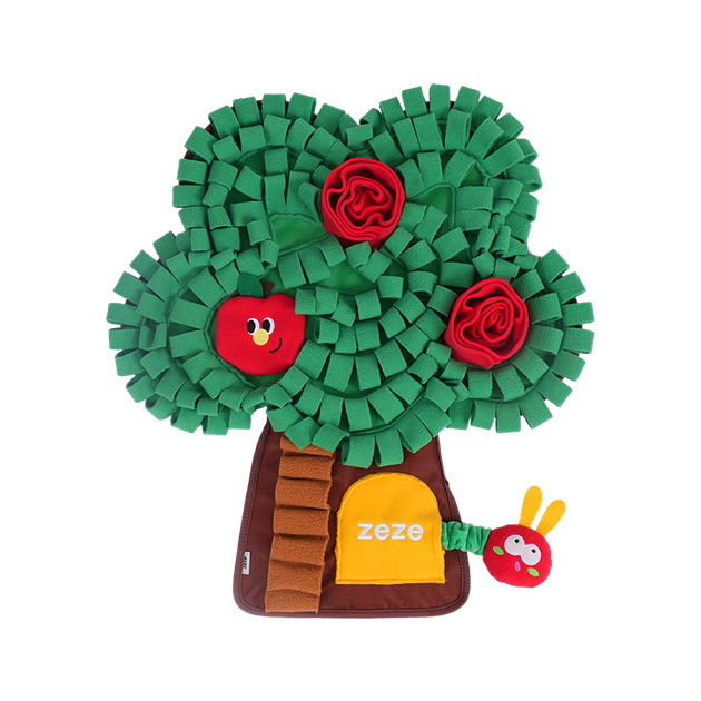 Килимок для приховування та нюхання корму для собак ZEZE Apple Tree, саморозважальне полегшення нудьги, килимок для нюхання, виявлення витоків їжі, міцна жувальна іграшка для цуценят, розвивальна іграшка - зображення 4