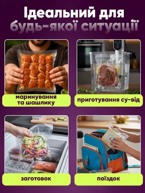 Вакуумный упаковщик вакууматор со встроенным резаком, модель со шлангом для внешнего вакуумирования, 120 Вт, 65 кПа, модель LL-368 - изображение 8
