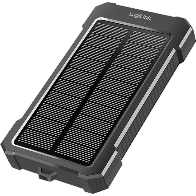 Powerbank LogiLink PA0390 Solar 10000 mAh Black (4052792081169) - Zdjęcie 1 Powerbank LogiLink PA0390 Solar 10000 mAh Black (4052792081169) - obraz 1