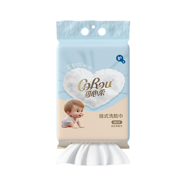 Детские одноразовые салфетки для лица COROU Baby-Specific для новорожденных, настенные, 180 штук, подвесной стиль. - Фото 4 Детские одноразовые салфетки для лица COROU Baby-Specific для новорожденных, настенные, 180 штук, подвесной стиль. - изображение 4