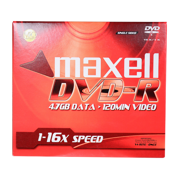 Диски Maxell DVD-R для записи, чистые оптические носители, скорость 16x, 4,7 ГБ, серия «Офис», 5 дисков в коробке. - Фото 4 Диски Maxell DVD-R для записи, чистые оптические носители, скорость 16x, 4,7 ГБ, серия «Офис», 5 дисков в коробке. - изображение 4