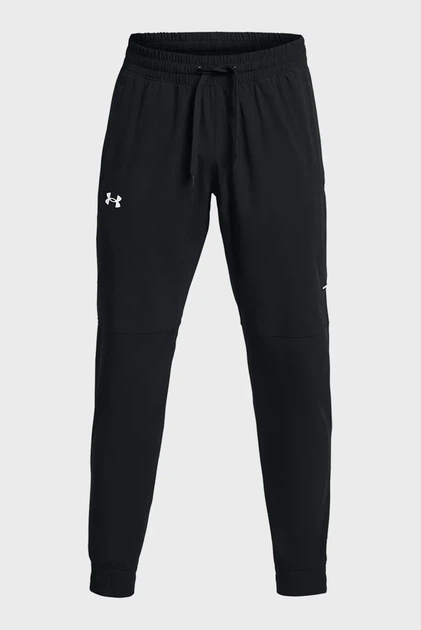 Чоловічі чорні спортивні штани UA Hoops Woven Under Armour LG 1383401-001 - зображення 4