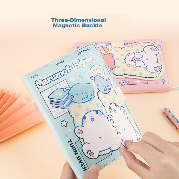 Блокнот GuangBo x Sanrio Collaboration Bear Series B6, 80 листов, цветная кожа, магнитная застежка, разные цвета, SL941013 - изображение 7