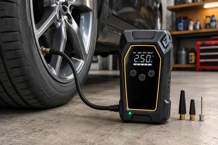 Пусковий пристрій K5 4000A Автомобільний Jump Starter 12V з компресором 150 PSI, Power Bank 16000 мАч та LED-ліхтарем - изображение 3