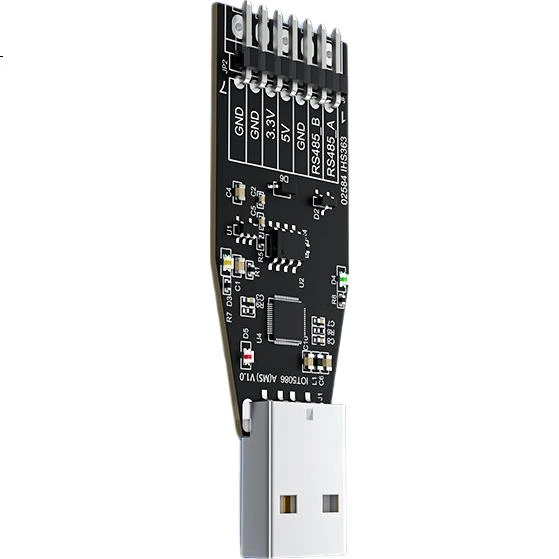 DTECH, преобразователь USB в последовательный порт RS485 с индикаторной лампой, модуль связи USB-RS485 на базе микросхемы MS3020 IOT5086A(MS) - зображення 2
