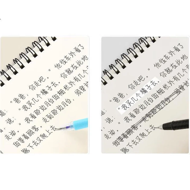 M&G Stationery, стираемая гелевая ручка, простая ручка с откидным колпачком и наконечником типа «пуля», чернила кристально-голубого цвета 0,5 мм, термофрикционная, для учеников начальной школы, 12 ручек в коробке AKP61115B2 - изображение 3