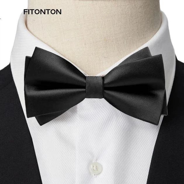 Подвязка для жениха FitonTon Wedding Banquet, деловой галстук-бабочка в британском стиле, подарочный набор в двухслойной коробке, подарок на Новый год и День святого Валентина. - изображение 3