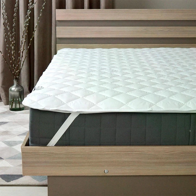 Наматрасник Eurosleep Cover 1 140х190 см стеганый с терморегуляцией для сна белый Eurosleep MC-1696 - изображение 5