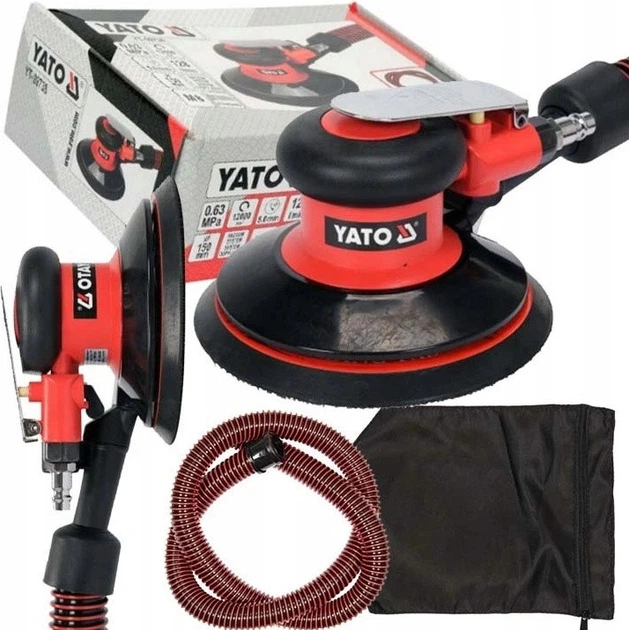 Шлифмашина пневматическая эксцентриковая YATO YT-09738 - Фото 1 Шлифмашина пневматическая эксцентриковая YATO YT-09738 - изображение 1