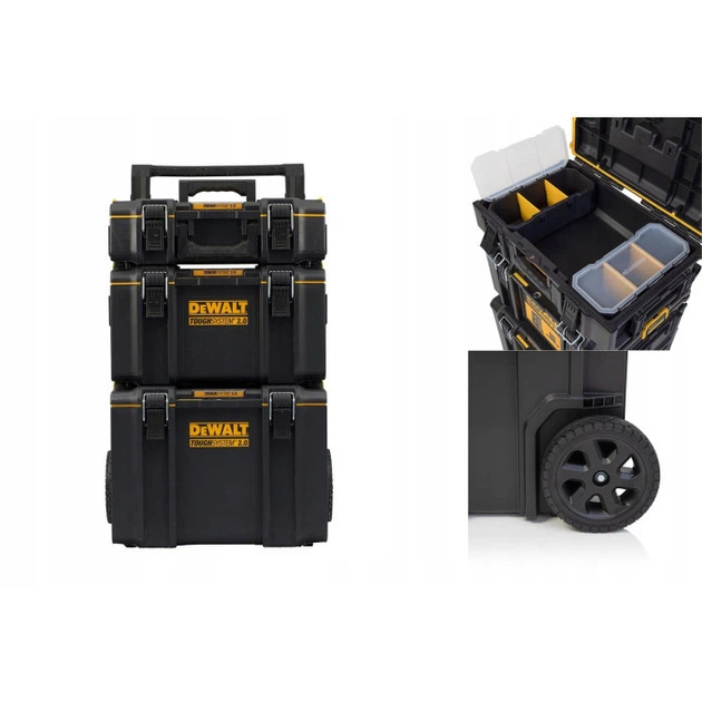 Комплект ящиков для инструментов DeWALT ToughSystem 2.0 DWST83402-1 - изображение 3