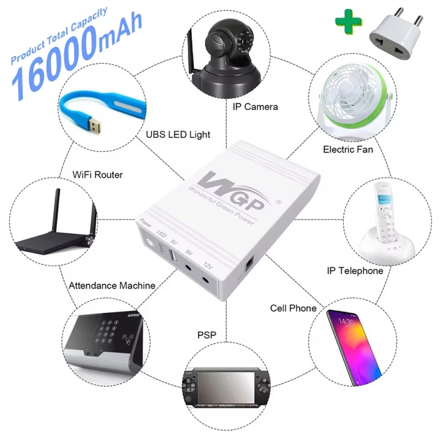 ИБП для маршрутизатора WGP UPS103C 16000mAh 5V/12V/12V Li-ion (42-00248) - Фото 4 ИБП для маршрутизатора WGP UPS103C 16000mAh 5V/12V/12V Li-ion (42-00248) - изображение 4