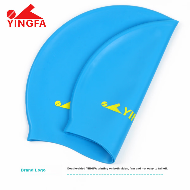 Детская силиконовая шапочка для плавания YINGFA, подходит для мальчиков и девочек с длинными волосами, водонепроницаемая, удобная, не сдавливает голову, светло-голубая. - Фото 9 Детская силиконовая шапочка для плавания YINGFA, подходит для мальчиков и девочек с длинными волосами, водонепроницаемая, удобная, не сдавливает голову, светло-голубая. - изображение 9