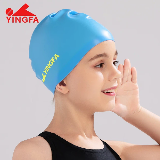 Детская силиконовая шапочка для плавания YINGFA, подходит для мальчиков и девочек с длинными волосами, водонепроницаемая, удобная, не сдавливает голову, светло-голубая. - Фото 10 Детская силиконовая шапочка для плавания YINGFA, подходит для мальчиков и девочек с длинными волосами, водонепроницаемая, удобная, не сдавливает голову, светло-голубая. - изображение 10