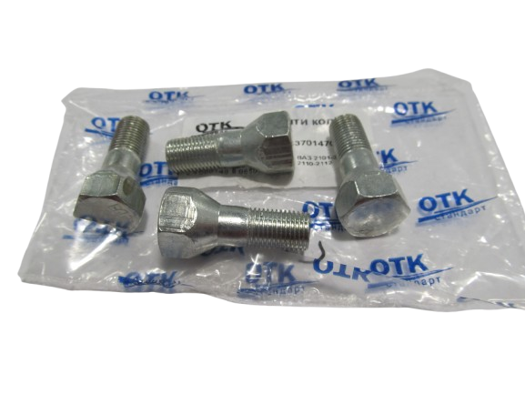Болт колеса ВАЗ 2101-2106, 2104-2107, 2110-2112 ОТК ключ 19, М12 x 1.25 x 27, к-кт 4шт (60641) - зображення 2
