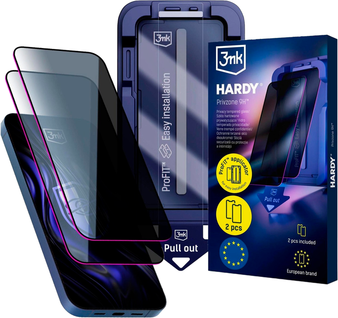Szkło ochronne 3mk Hardy Privzone 9H do Apple iPhone 18 Pro (5903108784856) - Zdjęcie 1 Szkło ochronne 3mk Hardy Privzone 9H do Apple iPhone 18 Pro (5903108784856) - obraz 1