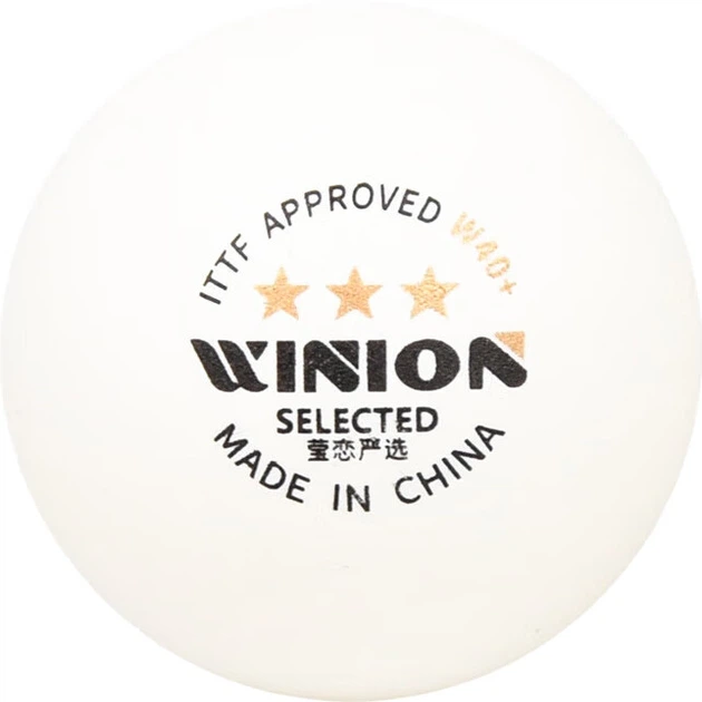 Мячи для настольного тенниса WINION Premium, золотистые, три звезды, E40+, новый материал, 3 звезды, профессиональные, для соревнований, белые, 6 штук. - изображение 2