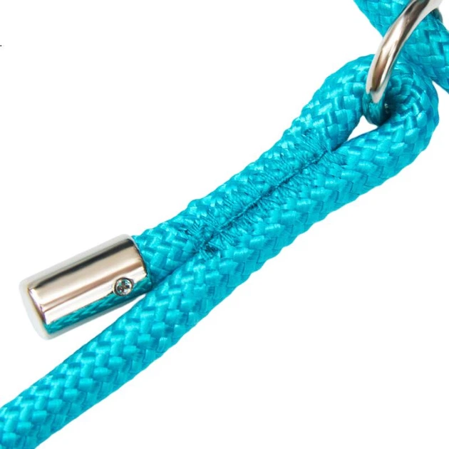 Поводок для собак Mengduxingchong P Rope, прогулочная цепочка для маленьких, средних и крупных собак, для дрессировки щенков, взрывозащищенная цепочка P-образной формы, синий. - изображение 2