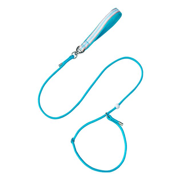 Поводок для собак Mengduxingchong P Rope, прогулочная цепочка для маленьких, средних и крупных собак, для дрессировки щенков, взрывозащищенная цепочка P-образной формы, синий. - изображение 4