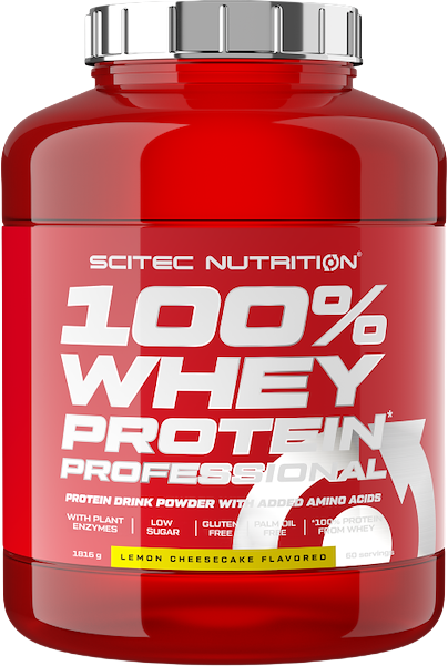 Сироватковий протеїн Scitec Nutrition 100% Whey Protein Prof порошок 1816 г
