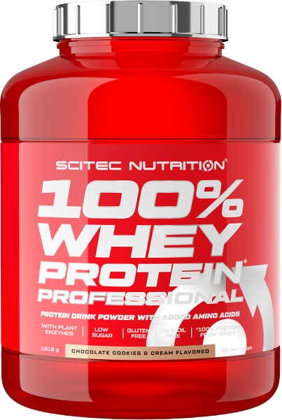 Сироватковий протеїн Scitec Nutrition 100% Whey Protein Prof порошок 1816 г
