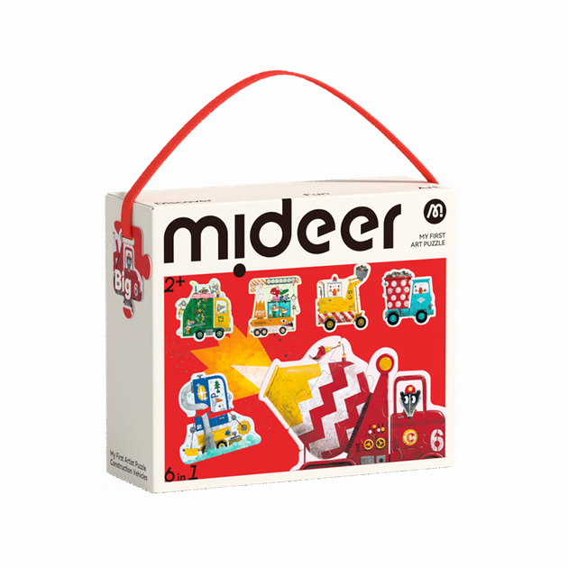 Большой пазл MiDeer Toy, подарок для мальчика или девочки, бумажный пазл с изображением строительной техники, детский подарок. - изображение 4