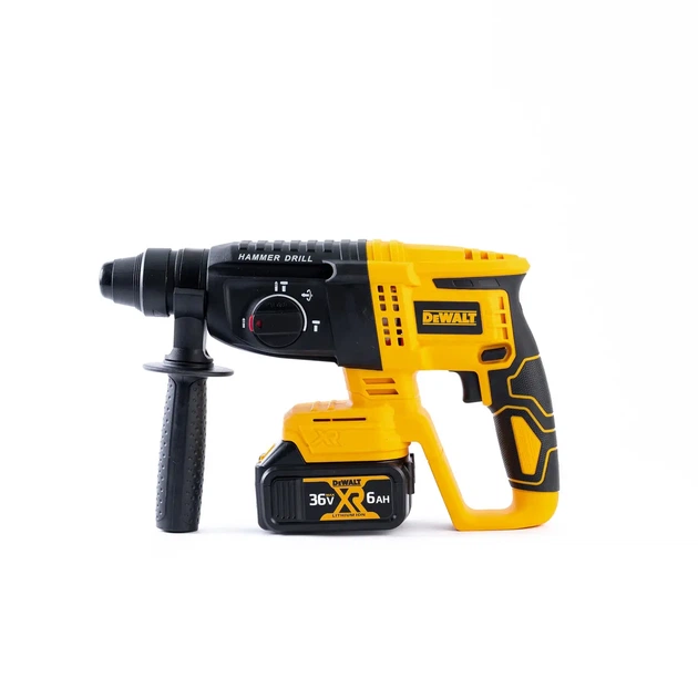 Перфоратор аккумуляторный DeWalt DCH133NT 36 В 6 А·ч бесщеточный SDS-plus 3,3 Дж 5200 уд/мин 1900 об/мин 3 режима 2 аккумулятора с кейсом - изображение 3