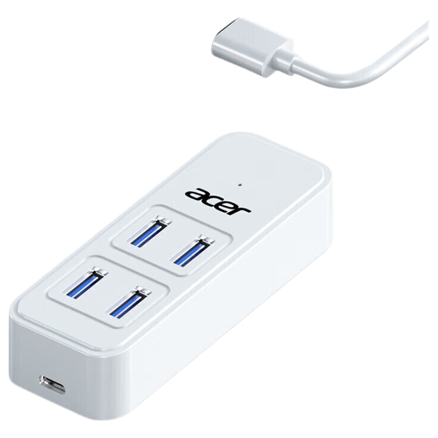USB-концентратор Acer 3.0, 4-портовая док-станция расширения, разветвитель, удлинительный кабель-конвертер, кабель One-To с разъемом питания, для ноутбуков и настольных компьютеров, многопортовое расширение, 1,5 метра. - Фото 4 USB-концентратор Acer 3.0, 4-портовая док-станция расширения, разветвитель, удлинительный кабель-конвертер, кабель One-To с разъемом питания, для ноутбуков и настольных компьютеров, многопортовое расширение, 1,5 метра. - изображение 4