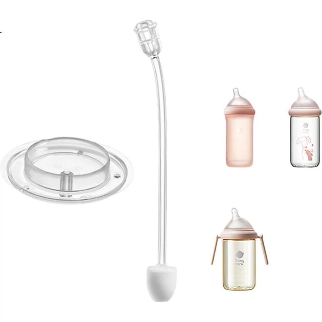 Детская бутылочка Babycare Nuo Paen 3.0pro из стекла со специальной соской и трубочкой, аксессуар для использования с шариковым аппликатором, 240 мл. - изображение 2
