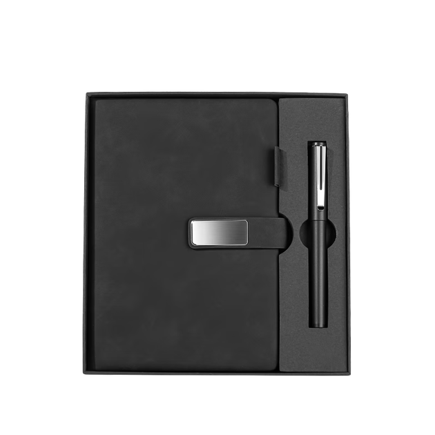 Набор для заметок Deli Notebook Gift Box A5/80 Sheets Leather Cover, Exquisite Set, Office Gift Box, Writing Gift Box, Pen + Clip Leather Cover BP81 - Фото 4 Набор для заметок Deli Notebook Gift Box A5/80 Sheets Leather Cover, Exquisite Set, Office Gift Box, Writing Gift Box, Pen + Clip Leather Cover BP81 - изображение 4