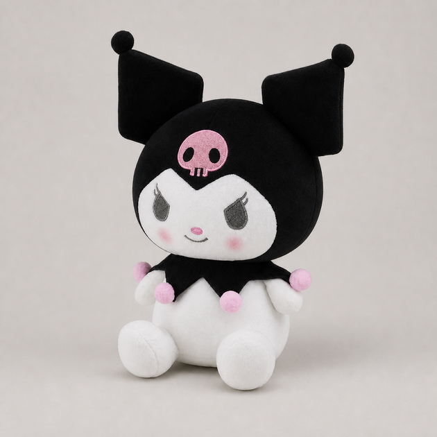 Плюшевая игрушка Хеллоу Китти Куроми, розовая, аниме Kuromi Hello Kitty, 25 см - Фото 5 Плюшевая игрушка Хеллоу Китти Куроми, розовая, аниме Kuromi Hello Kitty, 25 см - изображение 5