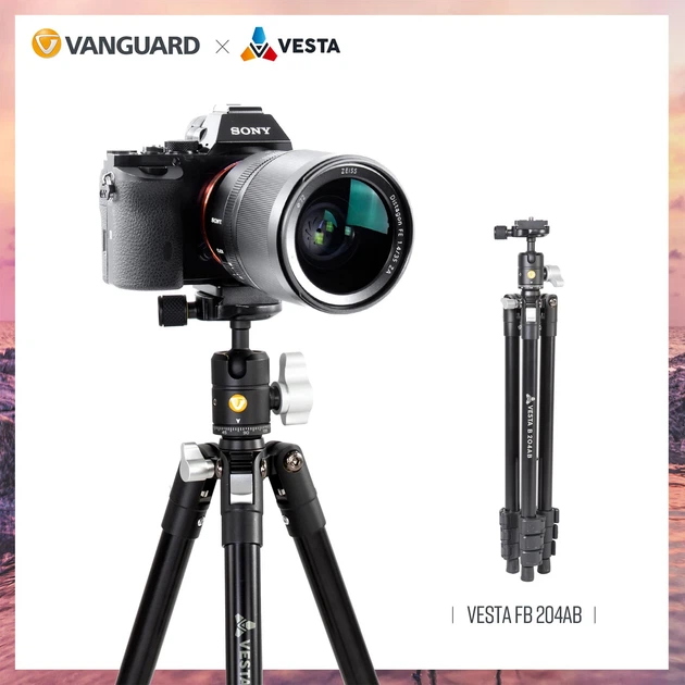Штатив алюмінієвий VESTA FB 204AB 130х30,5 см чорний - Фото 7 Штатив алюмінієвий VESTA FB 204AB 130х30,5 см чорний - зображення 7