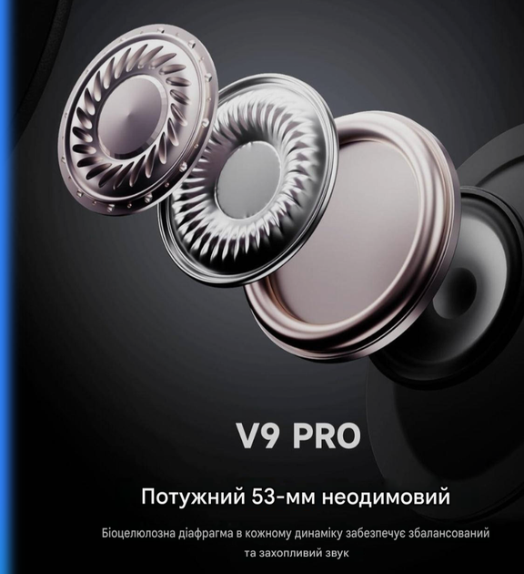Навушники бездротові ігрові mchose v9pro, рожеві - изображение 2
