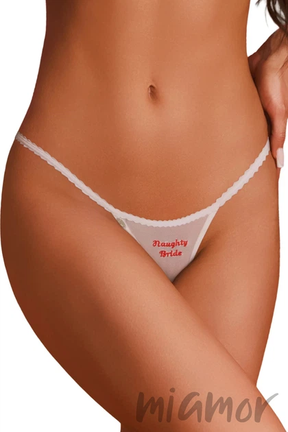 Комплект белья для невесты с двумя трусиками Obsessive Weddya Bride XXL/XXXL Белый - Фото 4 Комплект белья для невесты с двумя трусиками Obsessive Weddya Bride XXL/XXXL Белый - изображение 4