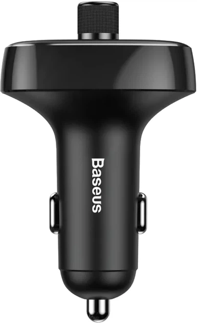 FM-трансмиттер Baseus S-09 2 USB 2.4 А Черный (CCMT000001) - изображение 3