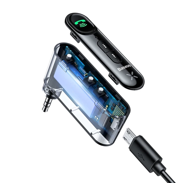 FM-трансмітер Baseus Qiyin Car Bluetooth-ресивер Чёрный (WXQY010001) - изображение 5