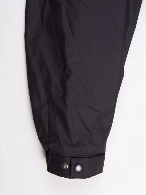 Мужская демисезонная куртка батал 4XL-9XL черная с капюшоном (82083-A) 9XL - изображение 8
