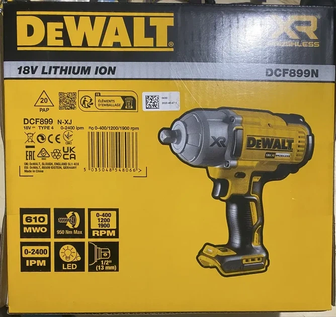 Гайковерт акумуляторний ударний DeWALT DCF899N - зображення 9