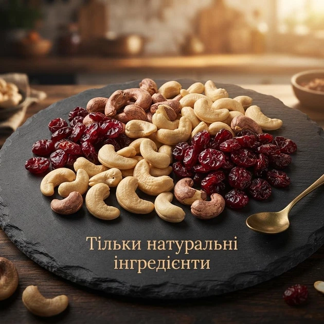 Горіхи кеш'ю з сушеною журавлиною Alesto Cashew & Cranberry Mix 200 г Горіхово-ягідна суміш Alesto для корисного перекусу - зображення 4