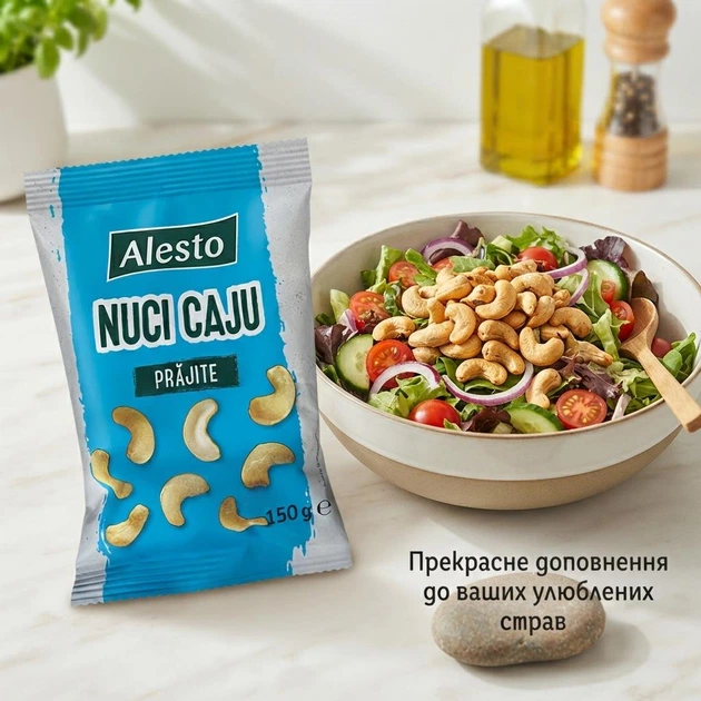 Кешью Alesto смажене 150 г горіхи преміум якість - зображення 4