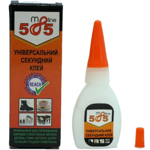 Клей секундний m8line 585, 12 г, 1 шт. - Фото 2 Клей секундний m8line 585, 12 г, 1 шт. - изображение 2