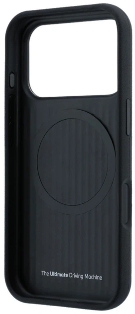 Etui BMW M Quadrille Kevlar Metal Logo MagSafe do iPhone 17 Pro Max / 18 Pro Max czarne (BMW001203) - obraz 7