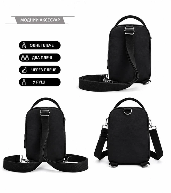 Сумка Nike через плечо NIK-010-BLK - Фото 5 Сумка Nike через плечо NIK-010-BLK - изображение 5