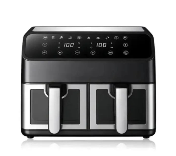 Аэрофритюрница Domotec MS-3226 4800 Вт 13 л с двумя отсеками сенсорным дисплеем Air Fryer Мультипечь без масла Двойной аэрогриль для семьи - Фото 6 Аэрофритюрница Domotec MS-3226 4800 Вт 13 л с двумя отсеками сенсорным дисплеем Air Fryer Мультипечь без масла Двойной аэрогриль для семьи - изображение 6