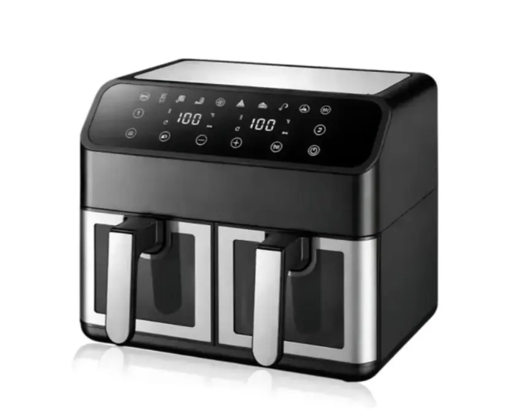 Аэрофритюрница Domotec MS-3226 4800 Вт 13 л с двумя отсеками сенсорным дисплеем Air Fryer Мультипечь без масла Двойной аэрогриль для семьи - Фото 7 Аэрофритюрница Domotec MS-3226 4800 Вт 13 л с двумя отсеками сенсорным дисплеем Air Fryer Мультипечь без масла Двойной аэрогриль для семьи - изображение 7
